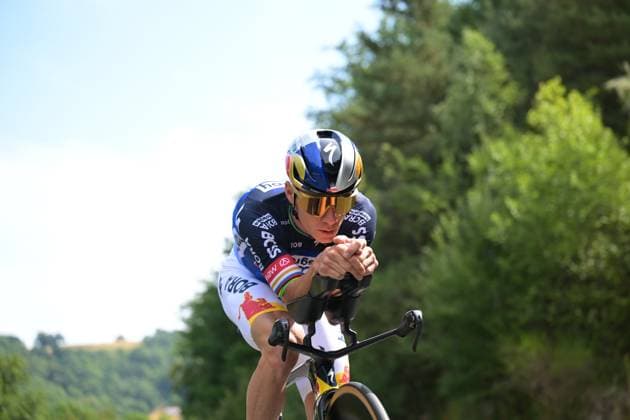 Belgian Remco Evenepoel of Red Bull-BORA-hansgrohe pictured during a training on the first rest day at the 2026 Tour de France cycling race, a stage of 185km from Malemort to Ussel, on Monday 13 July 2026. The 113th edition of the Tour de France starts on Saturday 4 July in Barcelona, Spain, and will finish in Paris, France on the 26th of July. DAVIDxPINTENS  x181051208x