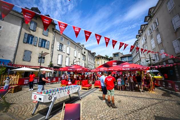 Tour de France 2026 First Restday CANTAL, FRANCE - JULY 13 : Fan village of Team Lotto Intermarche during the first restday of the 113rd edition of Tour de France an UCI World Tour 2.UWT for Men Elite on July 13, 2026 in Cantal, France, 13 07 2026 Cantal France  Copyright: xTomasxSiskx