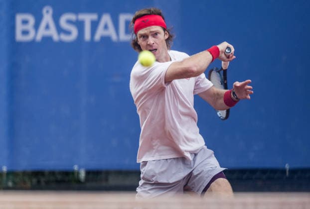 260713 Andrey Rublev of Russia during day 1 of the Nordea Open on July 13, 2026 in Bastad. Photo: Niclas Jönsson BILDBYRAN COP 273 NO0428 tennis ATP, Tennis Herren 250 nordea open tennislagetbbeng *** 260713 Andrey Rublev of Russia on Day 1 of the Nordea Open on July 13, 2026, in Bastad. Photo by Niclas Jönsson, BILDBYRAN COP 273 NO0428 tennis atp 250 nordea open tennislagetbbeng  Copyright: NICLASxJÖNSSON BB260713NO012
