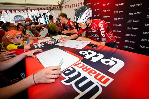Cycling, Tour de France, rest day, Lotto Intermarché fan meet-up