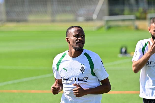 13.07.2026; Moenchengladbach; Fussball, Herren, Saison 2026 2027, Training Borussia Moenchengladbach Nathan Ngoumou (Gladbach) DFL regulations prohibit any use of photographs as image sequences and or quasi-video. ista-Borussia-Park NRW Deutschland *** July 13, 2026, Mönchengladbach, Soccer, Men s, 2026–2027 Season, Borussia Mönchengladbach Training, Nathan Ngoumou, Gladbach. DFL regulations prohibit any use of photographs as image sequences and or quasi-video content at Borussia Park, North Rhine-Westphalia, Germany