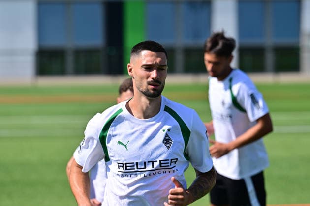 13.07.2026; Moenchengladbach; Fussball, Herren, Saison 2026 2027, Training Borussia Moenchengladbach Tim Kleindienst (Gladbach) DFL regulations prohibit any use of photographs as image sequences and or quasi-video. ista-Borussia-Park NRW Deutschland *** July 13, 2026, Mönchengladbach, Soccer, Men s, 2026–2027 Season, Borussia Mönchengladbach Training, Tim Kleindienst, Gladbach. DFL regulations prohibit any use of photographs as image sequences and or quasi-video footage at Borussia Park, North Rhine-Westphalia, Germany