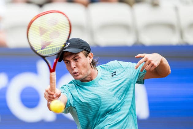 260713 Lautaro Midon of Argentina during day 1 of the Nordea Open on July 13, 2026 in Bastad. Photo: Niclas Jönsson BILDBYRAN COP 273 NO0428 tennis ATP, Tennis Herren 250 nordea open tennislagetbbeng *** 260713 Lautaro Midon of Argentina on Day 1 of the Nordea Open on July 13, 2026, in Bastad. Photo by Niclas Jönsson, BILDBYRAN COP 273 NO0428 tennis atp 250 nordea open tennislagetbbeng  Copyright: NICLASxJÖNSSON BB260713NO041