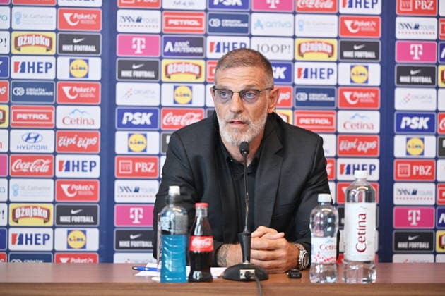 Zagreb, Croatia, 130726 Croatian Football Federation press conference, PK, Pressekonferenz following the HNS Executive Committee meeting, at which the new head coach, Slaven BiliÄ‡, was introduced. In the photo: Slaven Bilic. Photo: Damir Krajac CROPIX Zagreb Croatia Copyright: xxDamirxKrajacx izbornik_bilic3-130726