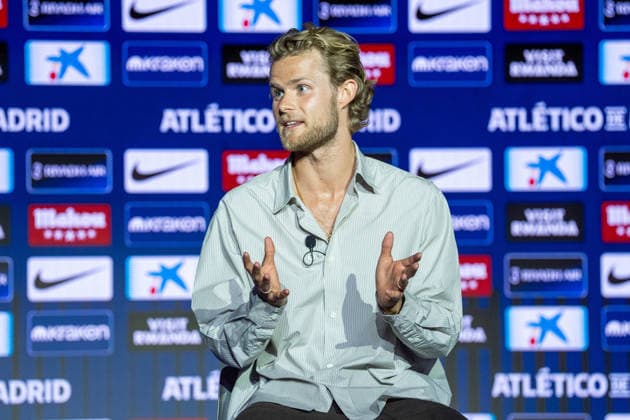 Atletico de Madrid s new player Morten Hjulmand. Atletico de Madrid s new player Morten Hjulmand during his official presentation. July 13, 2026. (ALTERPHOTOS Acero) MadridSpain  Copyright: xAcerox