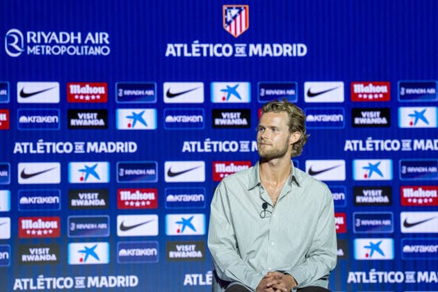 Atletico de Madrid s new player Morten Hjulmand. Atletico de Madrid s new player Morten Hjulmand during his official presentation. July 13, 2026. (ALTERPHOTOS Acero) MadridSpain  Copyright: xAcerox