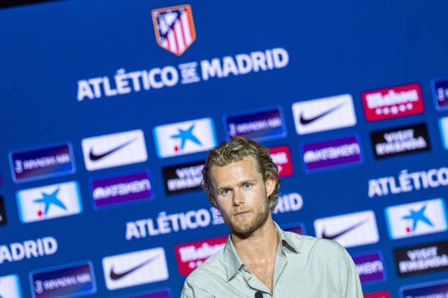 Atletico de Madrid s new player Morten Hjulmand. Atletico de Madrid s new player Morten Hjulmand during his official presentation. July 13, 2026. (ALTERPHOTOS Acero) MadridSpain  Copyright: xAcerox