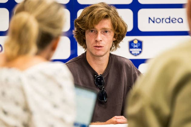 260713 Andrey Rublev of Russia during day 1 of the Nordea Open on July 13, 2026 in Bastad. Photo: Niclas Jönsson BILDBYRAN COP 273 NO0428 tennis ATP, Tennis Herren 250 nordea open tennislagetbbeng *** 260713 Andrey Rublev of Russia on Day 1 of the Nordea Open on July 13, 2026, in Bastad. Photo by Niclas Jönsson, BILDBYRAN COP 273 NO0428 tennis atp 250 nordea open tennislagetbbeng  Copyright: NICLASxJÖNSSON BB260713NO069