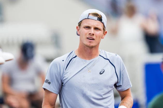 260713 Jesper de Jong of Netherlands during day 1 of the Nordea Open on July 13, 2026 in Bastad. Photo: Niclas Jönsson BILDBYRAN COP 273 NO0428 tennis ATP, Tennis Herren 250 nordea open tennislagetbbeng *** 260713 Jesper de Jong of the Netherlands during Day 1 of the Nordea Open on July 13, 2026, in Bastad. Photo by Niclas Jönsson, BILDBYRAN COP 273 NO0428 tennis atp 250 nordea open tennislagetbbeng  Copyright: NICLASxJÖNSSON BB260713NO071