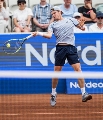 260713 Jesper de Jong of Netherlands during day 1 of the Nordea Open on July 13, 2026 in Bastad. Photo: Niclas Jönsson BILDBYRAN COP 273 NO0428 tennis ATP, Tennis Herren 250 nordea open tennislagetbbeng *** 260713 Jesper de Jong of the Netherlands during Day 1 of the Nordea Open on July 13, 2026, in Bastad. Photo by Niclas Jönsson, BILDBYRAN COP 273 NO0428 tennis atp 250 nordea open tennislagetbbeng  Copyright: NICLASxJÖNSSON BB260713NO073