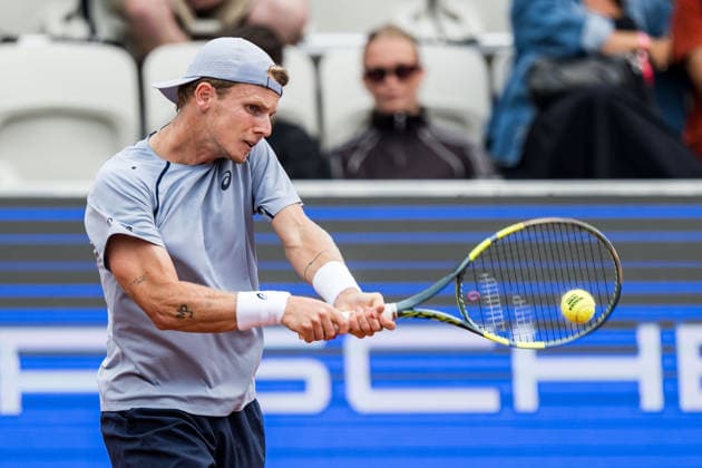 260713 Jesper de Jong of Netherlands during day 1 of the Nordea Open on July 13, 2026 in Bastad. Photo: Niclas Jönsson BILDBYRAN COP 273 NO0428 tennis ATP, Tennis Herren 250 nordea open tennislagetbbeng *** 260713 Jesper de Jong of the Netherlands during Day 1 of the Nordea Open on July 13, 2026, in Bastad. Photo by Niclas Jönsson, BILDBYRAN COP 273 NO0428 tennis atp 250 nordea open tennislagetbbeng  Copyright: NICLASxJÖNSSON BB260713NO076