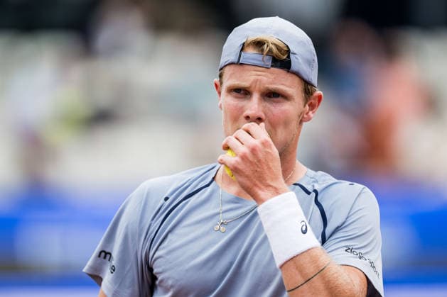 260713 Jesper de Jong of Netherlands during day 1 of the Nordea Open on July 13, 2026 in Bastad. Photo: Niclas Jönsson BILDBYRAN COP 273 NO0428 tennis ATP, Tennis Herren 250 nordea open tennislagetbbeng *** 260713 Jesper de Jong of the Netherlands during Day 1 of the Nordea Open on July 13, 2026, in Bastad. Photo by Niclas Jönsson, BILDBYRAN COP 273 NO0428 tennis atp 250 nordea open tennislagetbbeng  Copyright: NICLASxJÖNSSON BB260713NO081