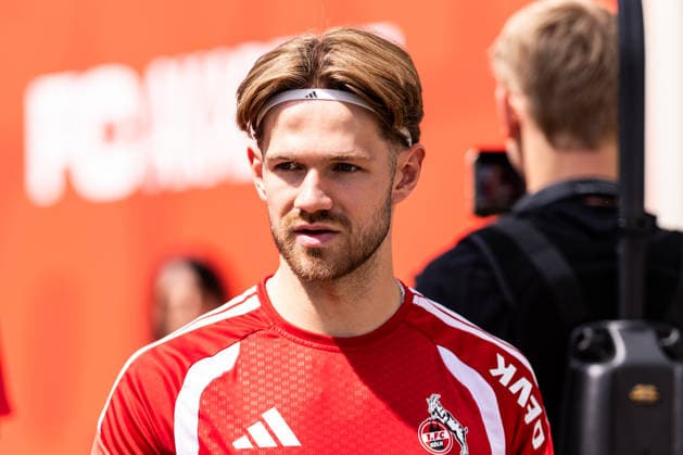 COLOGNE, GERMANY - JULY 13: Jan Thielmann (1. FC Koeln, 29) during the first training session of season 2026 27 at Geissbockheim on July 13, 2026 in Cologne, Germany. North Rhine Westphalia Germany Copyright: xSteffiexWunderlx