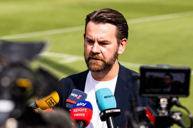 COLOGNE, GERMANY - JULY 13: Thomas Kessler (Sports Director 1. FC Koeln) during a media session during the first training session of season 2026 27 at Geissbockheim on July 13, 2026 in Cologne, Germany. North Rhine Westphalia Germany Copyright: xSteffiexWunderlx