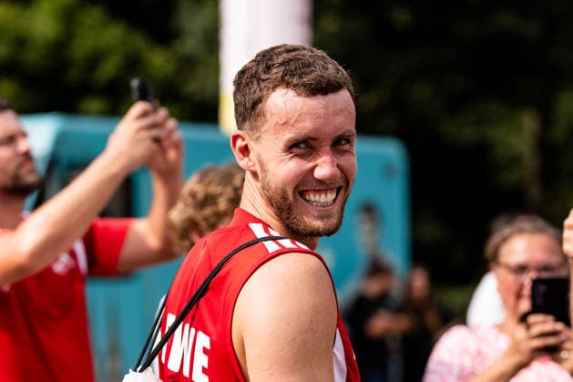 COLOGNE, GERMANY - JULY 13: Luca Waldschmidt (1. FC Koeln, 7) smiling during the first training session of season 2026 27 at Geissbockheim on July 13, 2026 in Cologne, Germany. North Rhine Westphalia Germany Copyright: xSteffiexWunderlx