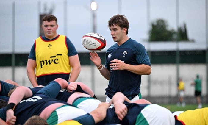 2026 World Rugby Junior World Championship, WM, Weltmeisterschaft 9th Place Play-off Semi-Final, AIA Stadium, Kutaisi, Georgia 13 7 2026 Ireland U20 vs Fiji U20 Ireland™s Christopher Barrett Christopher Barrett 13 7 2026  Copyright: xx LZ9_2276