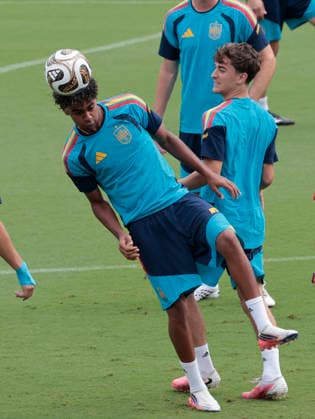 Spanish national team, Nationalteam player Lamine Yamal during a training session at the Cotton Bowl Stadium in Dallas, US, 13 July 2026, on the eve of the World Cup semifinal against France. Spanish national team training session in Dallas !ACHTUNG: NUR REDAKTIONELLE NUTZUNG!  Copyright: xLavandeiraxjrx GRAF5942 20260713-55020883981_1
