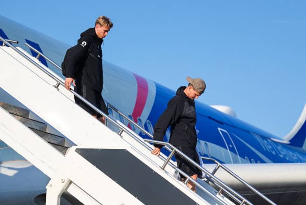 Football World Cup 2026 Gardermoen 20260713. The Norwegian national football team lands at Oslo Airport on Monday evening. Photo: Jan Langhaug NTB Gardermoen Norway EDITORIAL USE ONLY. RESTRICTED USE FOR BETTING COMPANIES Ref:_SPOHoI_e1V89A8.jpg *** 2026 FIFA World Cup Gardermoen July 13, 2026 The Norwegian national soccer team lands at Oslo Airport on Monday evening. Photo: Jan Langhaug, NTB, Gardermoen, Norway. EDITORIAL USE ONLY. RESTRICTED USE FOR BETTING COMPANIES  Copyright: xJanxLanghaugx xNTBx
