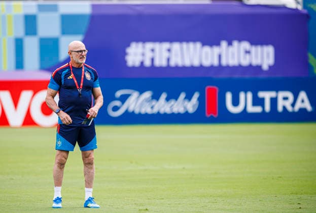 Spain national team, Nationalteam World Cup 13 07 2026 Luis de la Fuente head coach of Spain during the Spanish national team s training session at Cotton Bowl in Dallas, United States of America on July 13, 2026. Photo (PGS Photo Agency) Dallas usa Copyright: xPGSxPhotoxAgencyx