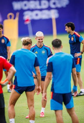 Spain national team, Nationalteam World Cup 13 07 2026 Daniel Olmo of Spain during the Spanish national team s training session at Cotton Bowl in Dallas, United States of America on July 13, 2026. Photo (PGS Photo Agency) Dallas usa Copyright: xPGSxPhotoxAgencyx