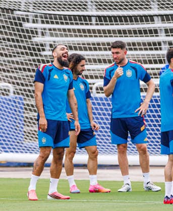 Spain national team, Nationalteam World Cup 13 07 2026 Borja Iglesias of Spain during the Spanish national team s training session at Cotton Bowl in Dallas, United States of America on July 13, 2026. Photo (PGS Photo Agency) Dallas usa Copyright: xPGSxPhotoxAgencyx