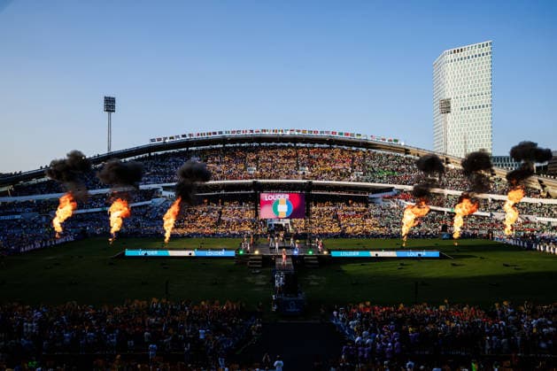 260713 260713 Artister uppträder under invigningen av Gothia Cup den 13 juli 2026 i Göteborg. *** 260713 260713 Artists will perform during the opening ceremony of the Gothia Cup on July 13, 2026, in Gothenburg  Copyright: NICKLASxELMRIN BB260713NE005
