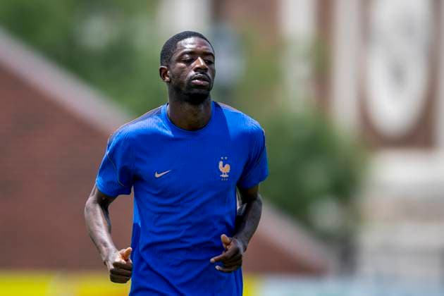 DALLAS - Ousmane Dembele of France during the 2026 World Cup, France training at Washburne Soccer and Track Stadium on July 13, 2026 in Dallas, United States. (Photo by Stefan Koops EYE4IMAGES DeFodi Images) - *** DALLAS: Ousmane Dembele of France during the 2026 World Cup; the French team training at Washburne Soccer and Track Stadium on July 13, 2026, in Dallas, United States. Photo by Stefan Koops, EYE4IMAGES, DeFodi Images