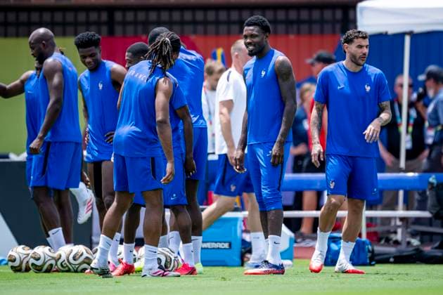 DALLAS - Jean-Philippe Mateta of France during the 2026 World Cup, France training at Washburne Soccer and Track Stadium on July 13, 2026, in Dallas, United States. (Photo by Stefan Koops EYE4IMAGES DeFodi Images) - *** DALLAS Jean Philippe Mateta of France during the 2026 World Cup; France training at Washburne Soccer and Track Stadium on July 13, 2026, in Dallas, United States. Photo by Stefan Koops, EYE4IMAGES, DeFodi Images