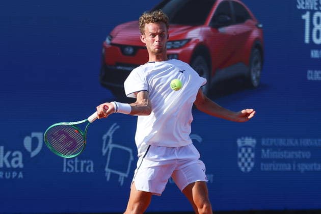 Umag 13.07.2026. Tenis PLAVA LAGUNA CROATIA OPEN Tennis PLAVA LAGUNA CROATIA OPEN Nz Luca Van Assche Fot. Kacper Staniec NEWSPIX.PL --- newspix.pl 