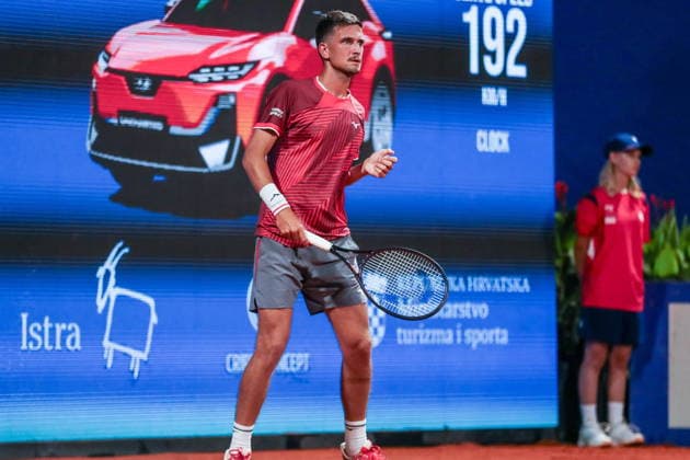 Umag 13.07.2026. Tenis PLAVA LAGUNA CROATIA OPEN Tennis PLAVA LAGUNA CROATIA OPEN Nz Vit Kopriva Fot. Kacper Staniec NEWSPIX.PL --- newspix.pl 