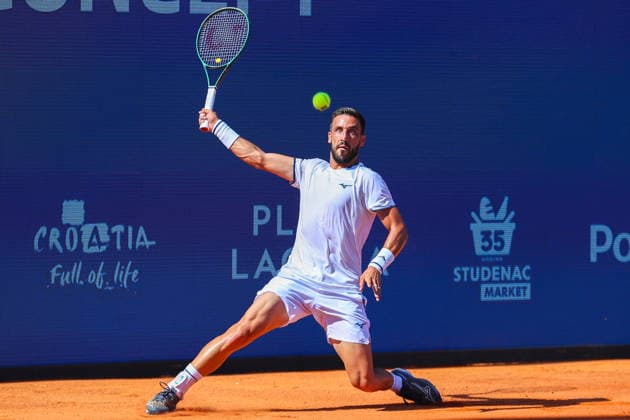 Umag 13.07.2026. Tenis PLAVA LAGUNA CROATIA OPEN Tennis PLAVA LAGUNA CROATIA OPEN Nz Damir Dzumhur Fot. Kacper Staniec NEWSPIX.PL --- newspix.pl 