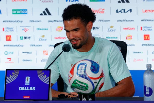 July 13, 2026, Arlington, Texas, USA: France midfielder WARREN ZAIRE-EMERY (18) speaks to members of the media during a press conference, PK, Pressekonferenz at Dallas Stadium ahead of their semifinal match against France at the 2026 FIFA World Cup, WM, Weltmeisterschaft, Fussball FIFA World Cup 2026 - France Press Conference  - ZUMAa325 20260713_zsa_a325_008 Copyright: xDavidxBalleringxIix