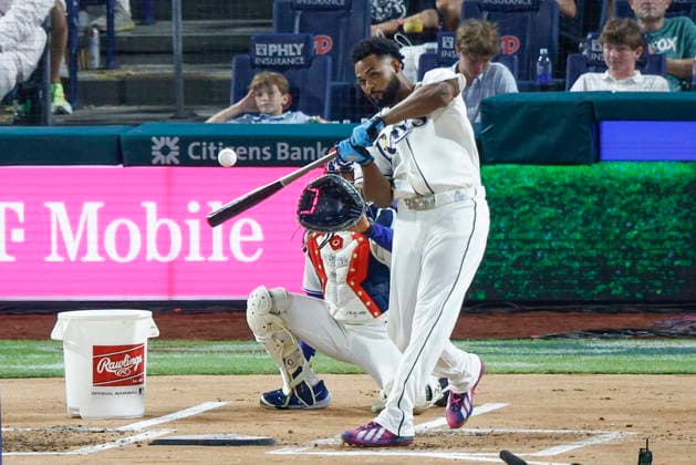 2026 Major League Baseball All Star game Tampa Bay Rays Junior Caminero hits a home run during the first round of the 2026 Major League Baseball All-Star Home Run Derby at Citizens Bank Park in Philadelphia, Pennsylvania, USA, 13 July 2026. PHILADELPHIA PENNSYLVANIA USA  Copyright: xSTEVENxM.xFALKx
