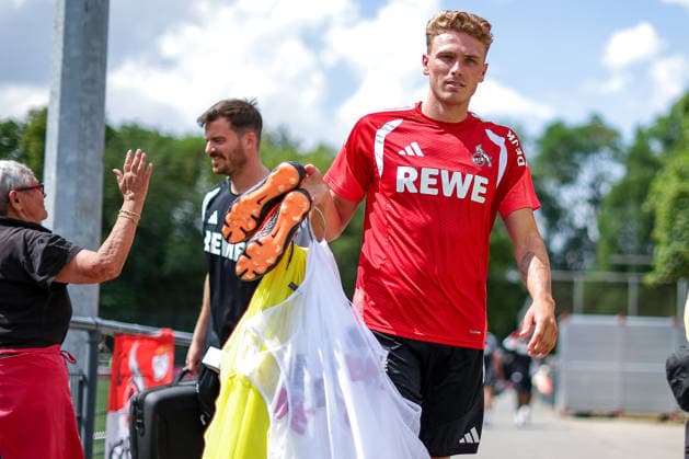 13.07.2026, Fußball, Trainingsauftakt 1.FC Köln, 1. Fußball Bundesliga, Geißbockheim, Saison 2026 2027: Sebastian Sebulonsen (1FC Koeln 28) beim ersten Training der neuen Saison 26 27 DFB regulations prohibit any use of photographs as image sequences and or quasi-video. Nordrhein-Westfalen Deutschland *** July 13, 2026, Soccer, 1. FC Köln s first training session, 1 Bundesliga, Geißbockheim, 2026–2027 season: Sebastian Sebulonsen of 1. FC Köln, No. 28, at the first training session of the new 2026–2027 season. DFB regulations prohibit any use of photographs as image sequences and or quasi-video. North Rhine-Westphalia, Germany