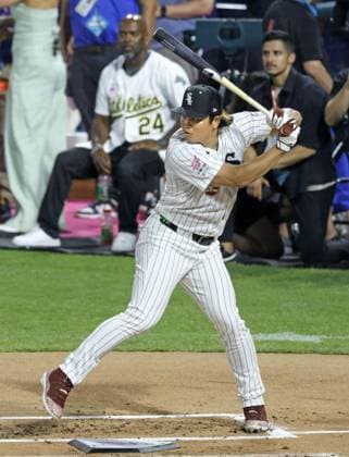 Baseball: MLB, Baseball Herren, USA All-Star Home Run Derby Munetaka Murakami of the Chicago White Sox competes in the MLB All-Star Home Run Derby on July 13, 2026, at Citizens Bank Park in Philadelphia.  A14AA0005623005P