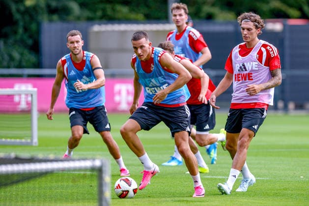13.07.2026, Fußball, Trainingsauftakt 1.FC Köln, 1. Fußball Bundesliga, Geißbockheim, Saison 2026 2027: Luca Waldschmidt (1FC Koeln 07) Said El Mala (1FC Koeln 13) Julian Pauli (1FC Koeln) beim ersten Training der neuen Saison 26 27 DFB regulations prohibit any use of photographs as image sequences and or quasi-video. Nordrhein-Westfalen Deutschland *** July 13, 2026, Soccer, 1. FC Köln s First Training Session of the Season, Bundesliga, Geißbockheim, 2026–2027 Season: Luca Waldschmidt 1 FC Köln 07, Said El Mala 1 FC Köln 13, Julian Pauli 1 FC Köln at the first training session of the new 2026–2027 season. DFB regulations prohibit any use of photographs as image sequences and or quasi-video. North Rhine-Westphalia Germany