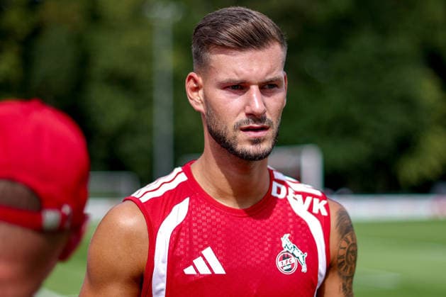13.07.2026, Fußball, Trainingsauftakt 1.FC Köln, 1. Fußball Bundesliga, Geißbockheim, Saison 2026 2027: Tom Krauß (1FC Koeln 05) beim ersten Training der neuen Saison 26 27 DFB regulations prohibit any use of photographs as image sequences and or quasi-video. Nordrhein-Westfalen Deutschland *** July 13, 2026, Soccer, 1. FC Köln’s first training session, Bundesliga, Geißbockheim, 2026–2027 season. Tom Krauß, 1. FC Köln 05, at the first training session of the new 2026–2027 season. DFB regulations prohibit any use of photographs as image sequences and or quasi-video. North Rhine-Westphalia, Germany