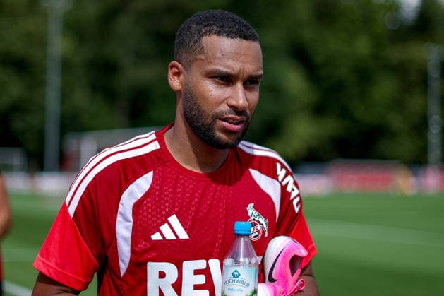 13.07.2026, Fußball, Trainingsauftakt 1.FC Köln, 1. Fußball Bundesliga, Geißbockheim, Saison 2026 2027: Linton Maina (1FC Koeln 37) beim ersten Training der neuen Saison 26 27 DFB regulations prohibit any use of photographs as image sequences and or quasi-video. Nordrhein-Westfalen Deutschland *** July 13, 2026, Soccer, 1. FC Köln s first training session, 1 Bundesliga, Geißbockheim, 2026–2027 season: Linton Maina, 1. FC Köln, No. 37, at the first training session of the new 2026–2027 season. DFB regulations prohibit any use of photographs as image sequences and or quasi-video. North Rhine-Westphalia, Germany