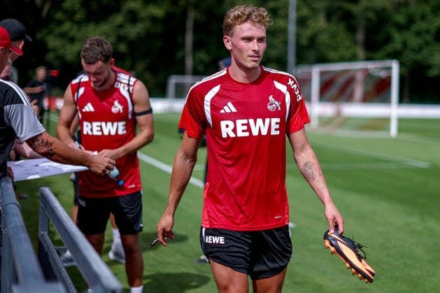 13.07.2026, Fußball, Trainingsauftakt 1.FC Köln, 1. Fußball Bundesliga, Geißbockheim, Saison 2026 2027: Sebastian Sebulonsen (1FC Koeln 28) beim ersten Training der neuen Saison 26 27 DFB regulations prohibit any use of photographs as image sequences and or quasi-video. Nordrhein-Westfalen Deutschland *** July 13, 2026, Soccer, 1. FC Köln s first training session, 1 Bundesliga, Geißbockheim, 2026–2027 season: Sebastian Sebulonsen of 1. FC Köln, No. 28, at the first training session of the new 2026–2027 season. DFB regulations prohibit any use of photographs as image sequences and or quasi-video. North Rhine-Westphalia, Germany