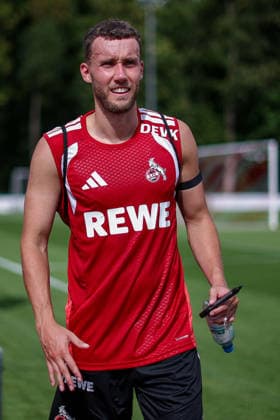 13.07.2026, Fußball, Trainingsauftakt 1.FC Köln, 1. Fußball Bundesliga, Geißbockheim, Saison 2026 2027: Luca Waldschmidt (1FC Koeln 07) beim ersten Training der neuen Saison 26 27 DFB regulations prohibit any use of photographs as image sequences and or quasi-video. Nordrhein-Westfalen Deutschland *** July 13, 2026, Soccer, 1. FC Köln s first training session, 1 Bundesliga, Geißbockheim, 2026–2027 season: Luca Waldschmidt at 1. FC Köln’s first training session of the new 2026–2027 season. DFB regulations prohibit any use of photographs as image sequences and or quasi-video. North Rhine-Westphalia, Germany