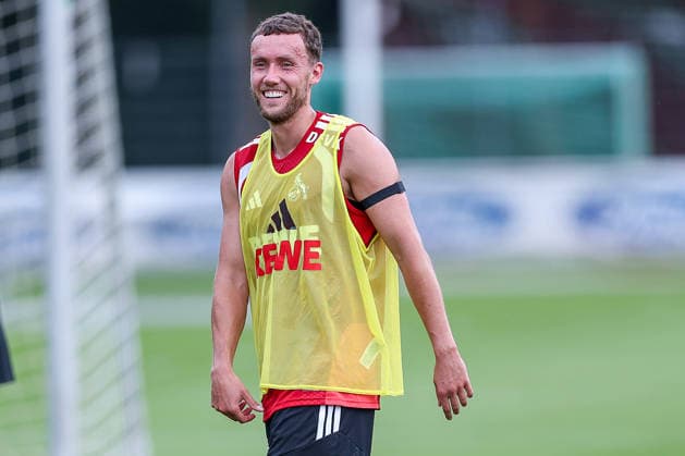 13.07.2026, Fußball, Trainingsauftakt 1.FC Köln, 1. Fußball Bundesliga, Geißbockheim, Saison 2026 2027: Luca Waldschmidt (1FC Koeln 07) beim ersten Training der neuen Saison 26 27 DFB regulations prohibit any use of photographs as image sequences and or quasi-video. Nordrhein-Westfalen Deutschland *** July 13, 2026, Soccer, 1. FC Köln s first training session, 1 Bundesliga, Geißbockheim, 2026–2027 season: Luca Waldschmidt at 1. FC Köln’s first training session of the new 2026–2027 season. DFB regulations prohibit any use of photographs as image sequences and or quasi-video. North Rhine-Westphalia, Germany