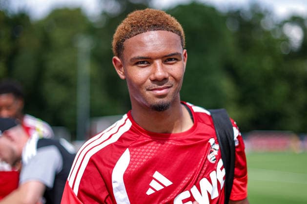 13.07.2026, Fußball, Trainingsauftakt 1.FC Köln, 1. Fußball Bundesliga, Geißbockheim, Saison 2026 2027: Maik Afri Akumu beim ersten Training der neuen Saison 26 27 DFB regulations prohibit any use of photographs as image sequences and or quasi-video. Nordrhein-Westfalen Deutschland *** July 13, 2026, Soccer, 1. FC Köln’s first training session, Bundesliga, Geißbockheim, 2026–2027 season. Maik Afri Akumu at the first training session of the new 2026–2027 season. DFB regulations prohibit any use of photographs as image sequences and or quasi-video. North Rhine-Westphalia, Germany