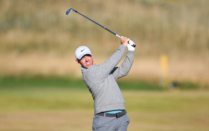 Rory McIlroy (NIR) on the 3rd fairway 154th Open Golf Championships, Royal Birkdale, Southport, UK - 14 Jul 2026Southport Royal Birkdale United Kingdom  Copyright: xGreigxCowie Shutterstockx 16988289l