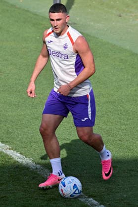 SOCCER - Serie A - ACF Fiorentina training session Photo by IPA ABACAPRESS.COM86667427 - ACF Fiorentina forward Roberto Piccoli during an ACF Fiorentina training session for an Italian Serie A soccer match in Bagno a Ripoli (FI), Italy, July 13, 2026 Bagno a Ripoli (FI) Italy  Copyright: xIPAxSport ABACAx