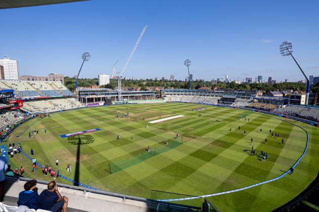 England v India, Metro Bank One Day International General view before the Metro Bank One Day international match, Länderspiel, Nationalmannschaft between England and India at Edgbaston, Birmingham, UK on 14 July 2026. Birmingham Edgbaston West Midlands UK Editorial use only , Copyright: xManjitxNarotrax PSI-24512-0002