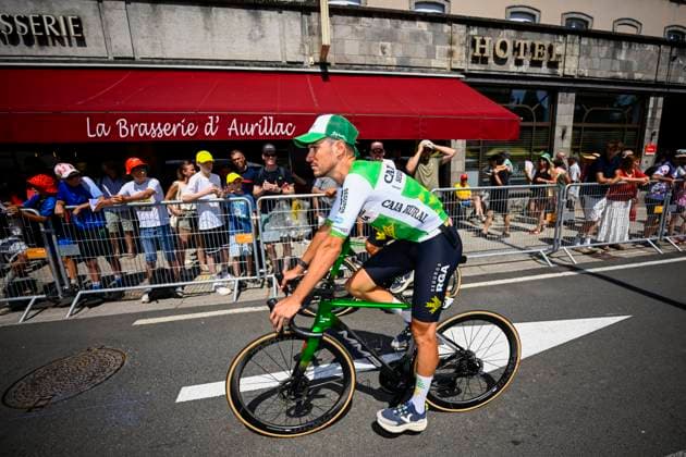 Tour de France 2026 Stage 10 LE LIORAN, FRANCE - JULY 14 : Oldani Stefano (ITA) of Caja Rural - Seguros RGA before the start of the race during stage 10 of the 113rd edition of Tour de France an UCI World Tour 2.UWT cycling road race stage for Men Elite of 167 km with start in Aurillac and finish in Le Lioran on July 14, 2026 in Le Lioran, France, 14 07 2026 Le Lioran France  Copyright: xTomasxSiskx