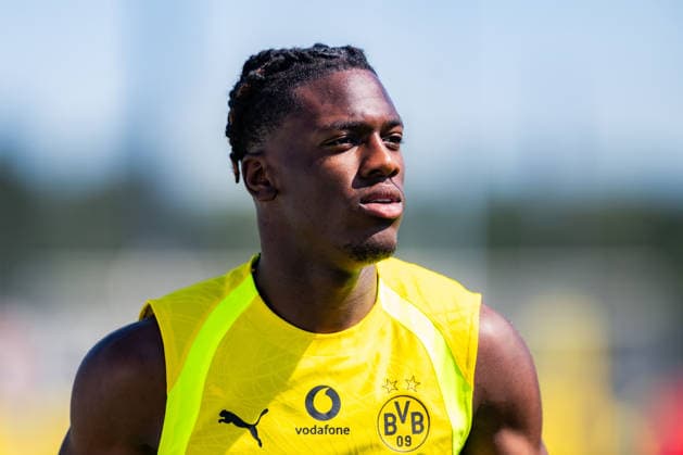 Bundesliga, Borussia Dortmund öffentliches Training am 14.07.2026, Saisonstart 2026 2027 in Dortmud Neuzugang Joane Gadou *** Bundesliga, Borussia Dortmund public training session on July 14, 2026, start of the 2026–2027 season in Dortmund, new signing Joane Gadou Copyright: xDavidxInderliedx