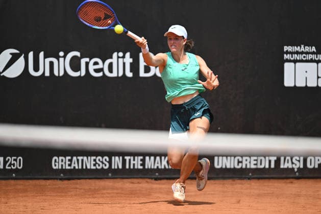 UniCredit IASI OPEN Kaitlin Quevedo of Spain plays against Elena Gabriela Ruse of Romania during the Unicredit Iasi Open game, in Iasi, Romania, on July 14, 2026. Imago Images Alex Nicodim Copyright: xAlexxNicodimx