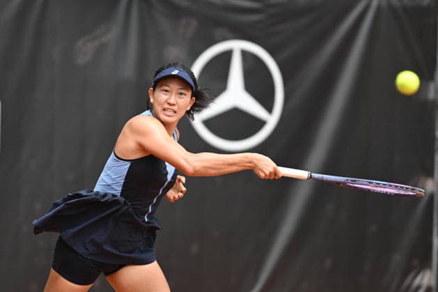 UniCredit IASI OPEN Moyuka Uchijima of Japan plays against Elina Avanesyan of Armenia during the Unicredit Iasi Open game, in Iasi, Romania, on July 14, 2026. Imago Images Alex Nicodim Copyright: xAlexxNicodimx