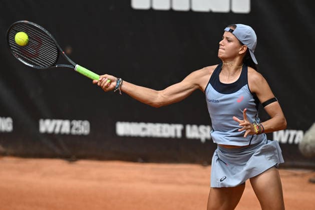 UniCredit IASI OPEN Emiliana Arango of Columbia plays against Tamara Zidansek of Slovenia during the Unicredit Iasi Open game, in Iasi, Romania, on July 14, 2026. Imago Images Alex Nicodim Copyright: xAlexxNicodimx